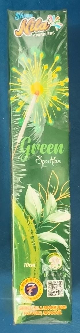 10 CM GREEN SPARKLERS