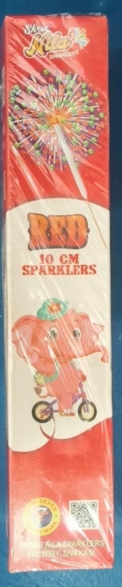10 CM RED SPARKLERS
