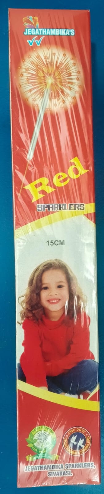 15 CM RED SPARKLERS 
